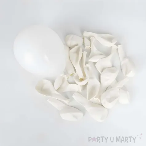 dekoracje na pierwsza komunie balony pastelowe do tworzenia girland balonowych bialy 5 20 szt