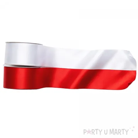 dekoracje na swieto niepodleglosci 11 listopada tasiemki na kotyliony wstazki polska biala czerwona