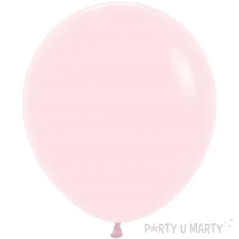 dekoracje na urodziny baby shower balony lateksowe pastel matte pink rozowe pastelowe 18 x25