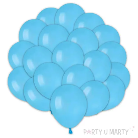 dekoracje na urodziny baby shower niebieskie balony pastelowe a50 do girland 5 20 szt