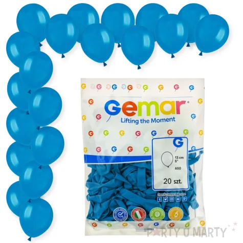 dekoracje na urodziny baby shower niebieskie balony pastelowe a50 do girland 5 20 szt