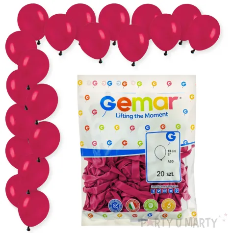 dekoracje na urodziny bordowe balony pastelowe a50 do girland 5 20 szt