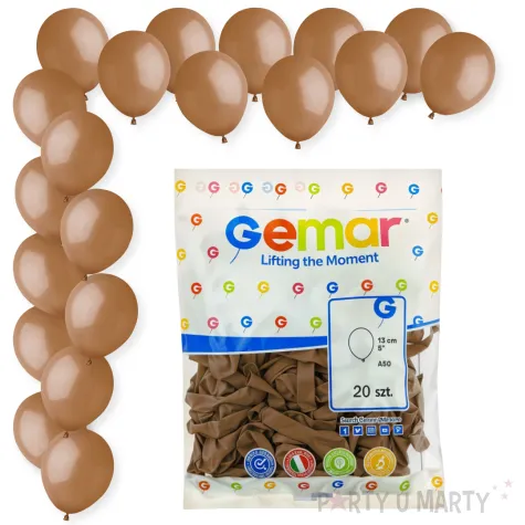 dekoracje na urodziny kawowe balony pastelowe a50 do girland 5 20 szt