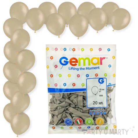 dekoracje na urodziny kawowe balony pastelowe a50 do girland latte 5 20 szt