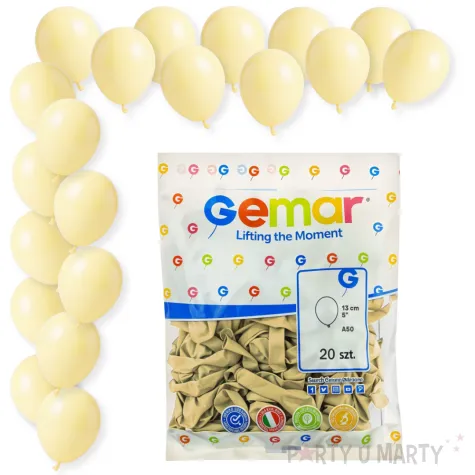 dekoracje na urodziny kremowe balony pastelowe a50 do girland maslane ecru 5 20 szt