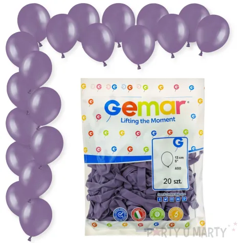 dekoracje na urodziny lawendowe balony pastelowe a50 do girland fioletowe 5 20 szt