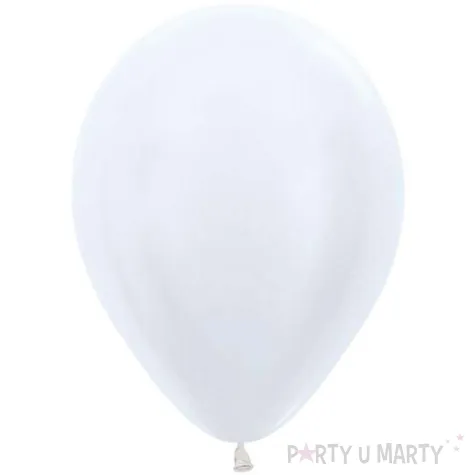 dekoracje na urodziny mini balony lateksowe pearl white perlowe biale do girland 5 x50