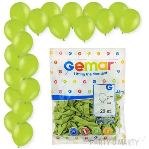 dekoracje na urodziny pistacjowe balony pastelowe a50 zielone do girland 5 20 szt