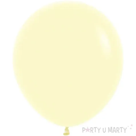 dekoracje na urodziny profesjonalne balony lateksowe pastel matte yellow zolte pastelowe 18 x25