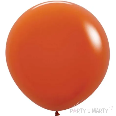 dekoracje na urodziny profesjonalne balony lateksowe sunset orange ciemne pomaranczowe 24 x3