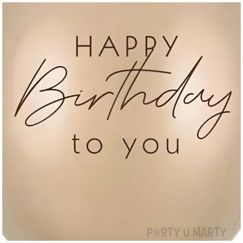 dekoracje na urodziny zlote balony metaliczne happy birthday to you szampanskie 12 25 szt