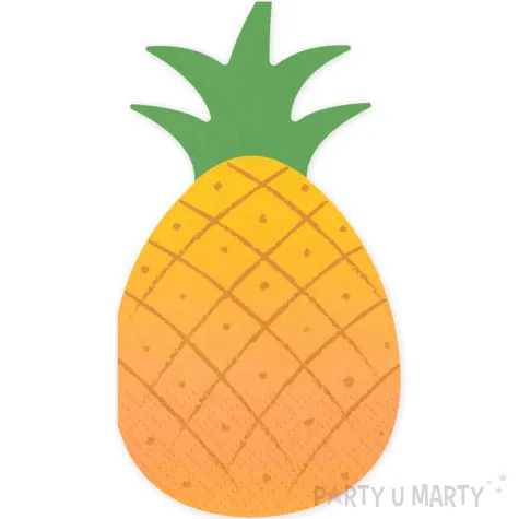 dekoracje stolu na urodziny impreze hawajska serwetki ananas 20 szt