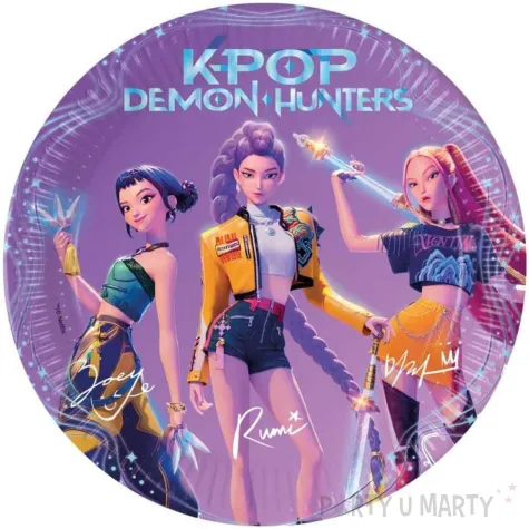 dekoracje stolu na urodziny imprezy tematyczne k pop demon hunters procos 23 cm x8