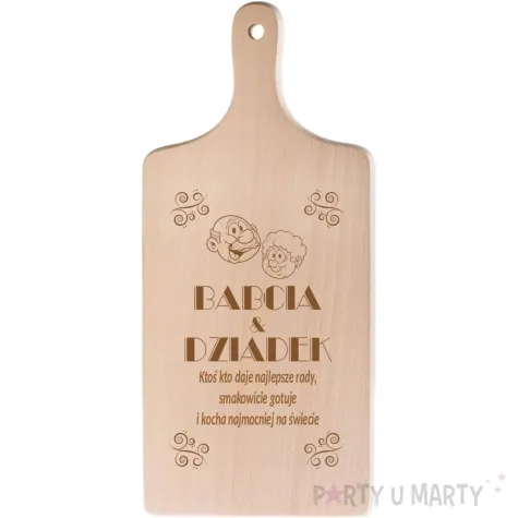 deska do krojenia babcia i dziadek najlepsze rady 11 5 x 26 5 cm