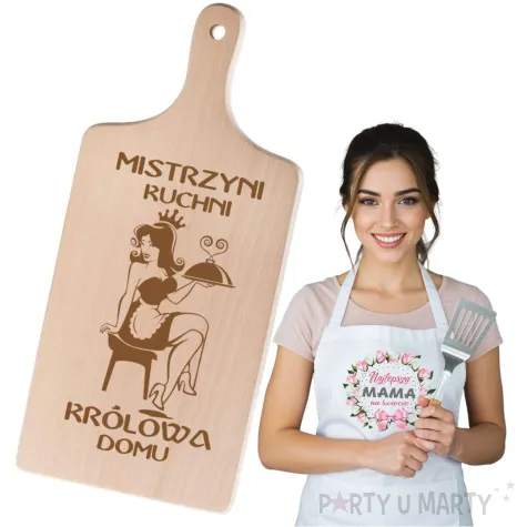 deska do krojenia mistrzyni kuchni krolowa domu 11 5 x 26 5 cm