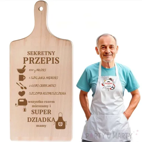 deska do krojenia sekretny przepis na super dziadka 11 5 x 26 5 cm