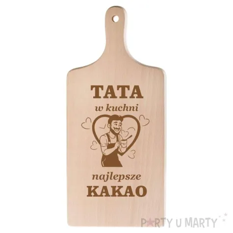deska do krojenia tata w kuchni najlepsze kakao 11 5 x 26 5 cm