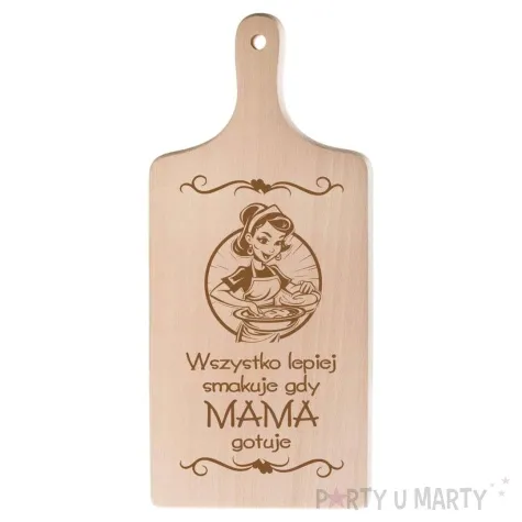 deska do krojenia wszystko smakuje gdy mama gotuje 11 5 x 26 5 cm