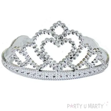 diadem party ksiezniczki srebrny godan