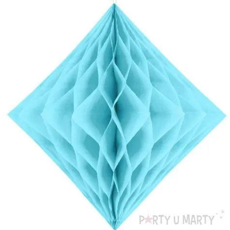 diament bibulowy classic honeycomb blekit jasny partydeco 30cm