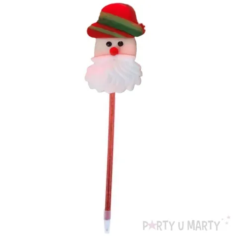 dlugopis boze narodzenie swiety mikolaj z broda arpex 26 cm