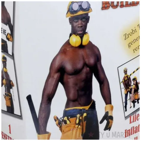 dmuchana lala sexy tom budowniczy czekoladowa boss of toys 165 cm