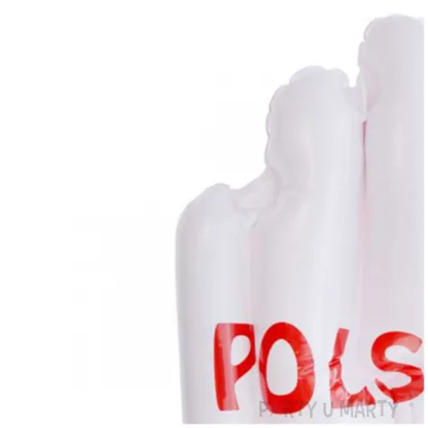 dmuchaniec rekawica kibica polska bialo czerwony arpex 47 cm