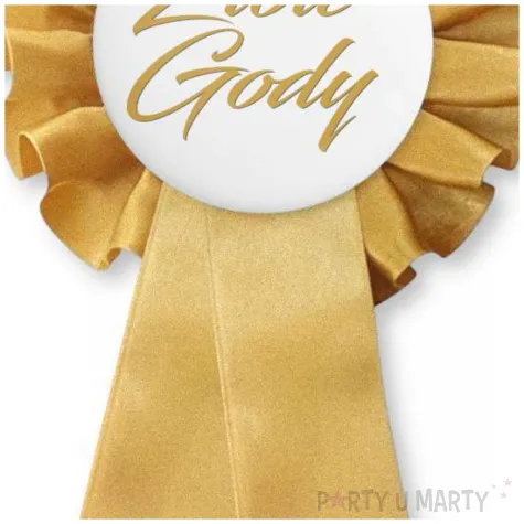 dodatek do stroju na 50 rocznice slubu kotylion zlote gody przypinka jubileusz