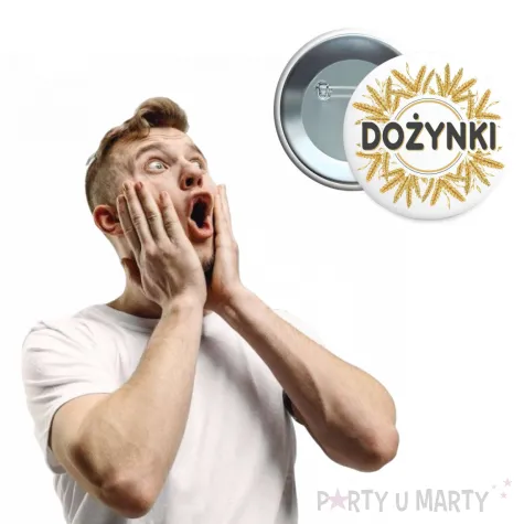 dodatek do stroju na dozynki gminne metalowa przypinka klosy zboza pin zniwa