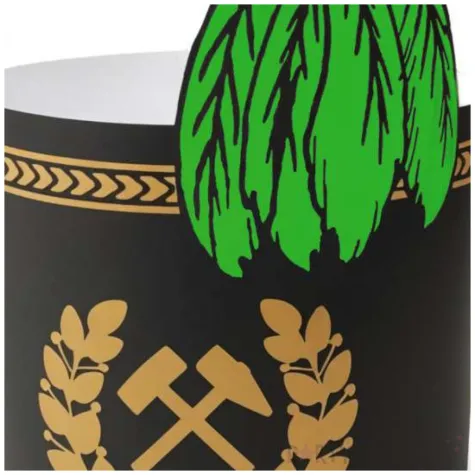 dodatek do stroju na dzien gornika czapka papierowa barborka czako zielona dla dzieci