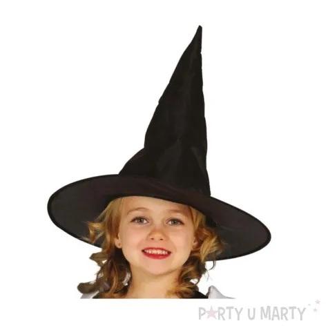 dodatek do stroju na halloween andrzejki kapelusz czarownica czarny do zdjec wiedzma