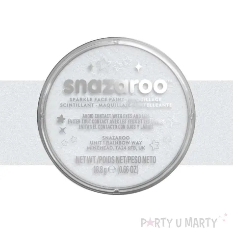 dodatek do stroju na halloween karnawal farba do twarzy i ciala biala blyszczaca 18 ml
