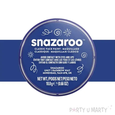 dodatek do stroju na halloween karnawal farba do twarzy i ciala niebieska ciemna 18 ml