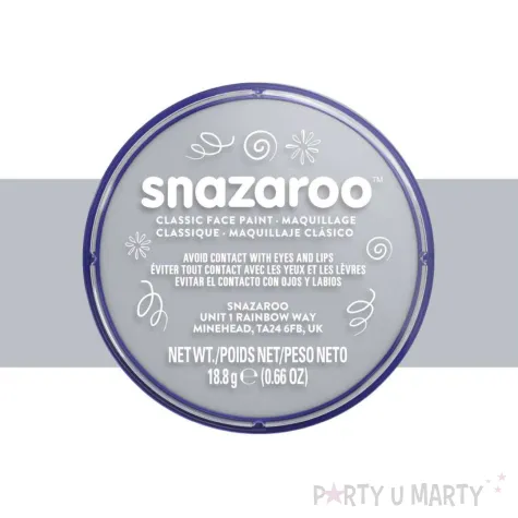 dodatek do stroju na halloween karnawal farba do twarzy i ciala szara jasna 18 ml