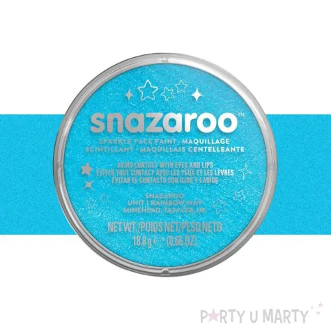 dodatek do stroju na halloween karnawal farba do twarzy i ciala turkusowy blyszczacy 18 ml