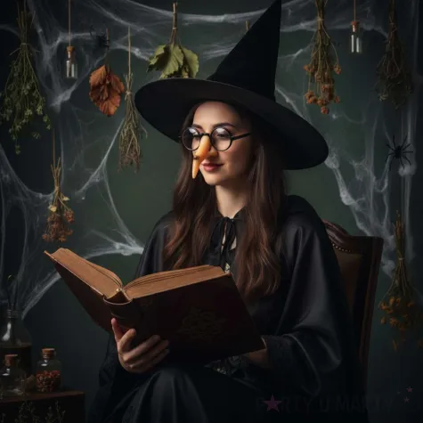 dodatek do stroju na halloween karnawal nos czarownicy andrzejki cosplay larp 8 cm