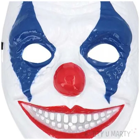 dodatek do stroju na halloween maska klaun morderca karnawal joker