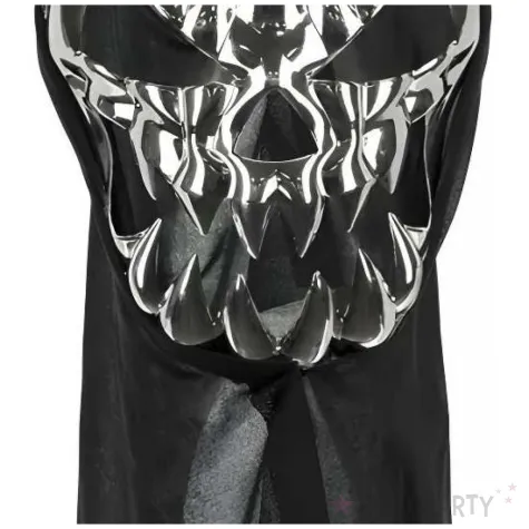 dodatek do stroju na halloween maska z kapturem czaszka koscoitrup duch smierc