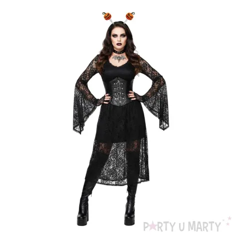 dodatek do stroju na halloween opaska do wlosow dynia ze swiecacymi oczami