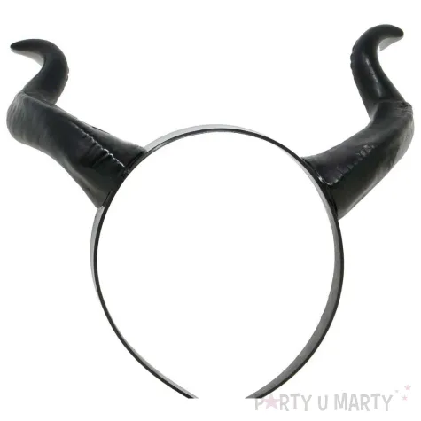 dodatek do stroju na halloween opaska na wlosy rogi diablicy czarna sukkub cosplay karnawal
