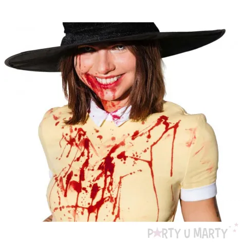 dodatek do stroju na halloween sztuczna krew do makijazu wampir zombie rany wampirzyca 100 ml