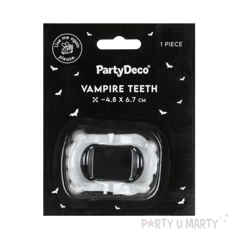 dodatek do stroju na halloween sztuczne zeby kly wampira wampirzyca dracula cosplay