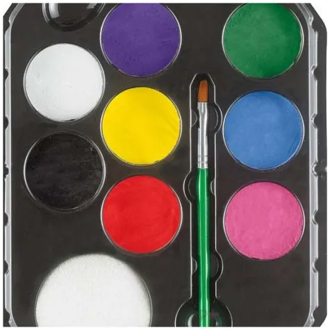 dodatek do stroju na halloween zestaw do makijazu farbki do twarzy i ciala make up 8 kolorow