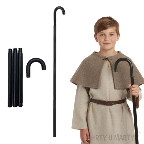 dodatek do stroju na jaselka laska pastuszka pastoral czarny dla dziecka gentleman 112 cm