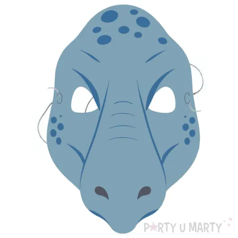 dodatek do stroju na karnawal bal przebierancow maska papierowa dinozaur pterodaktyl