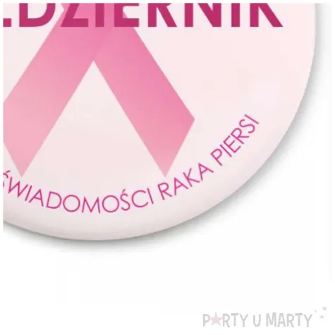 dodatek do stroju przypinka rozowa wstazka miesiac swiadomosci raka piersi pin 5 6 cm