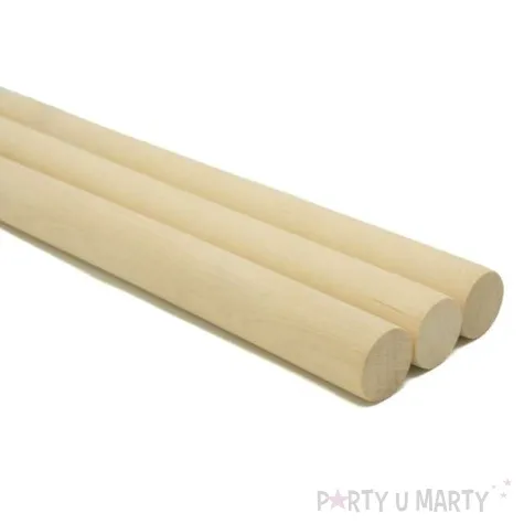 drazek naturalny drewniany aliga 22mm 50 cm 3 szt