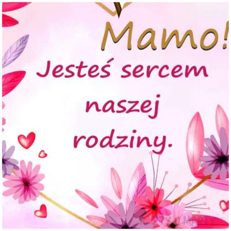 drewniana figurka serce z podstawka rozowe kwiaty prezent na dzien matki 15x13 cm