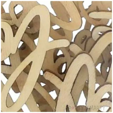 drewniane konfetti love godan 18 szt