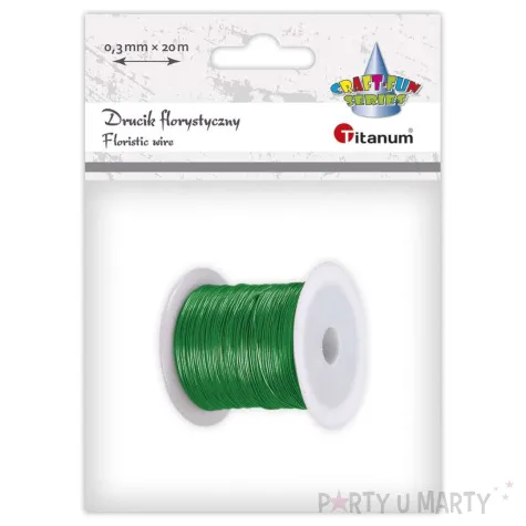 drucik florystyczny classic zielony titanum 0 3 mm 20 m